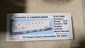 F&C HO Scale Craftsman Dunmore Shop Covered Hopper Conrail Paint 6785 - Picture 1 of 2