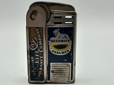 Raro encendedor Regens Stormliter Kansas City seguro de vida vintage años 40 Foto 1 de 4