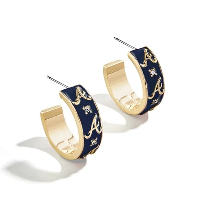 WEAR By Erin Andrews x BaubleBar Atlanta Braves Enamel Hoop Earrings - Image 1 of 2