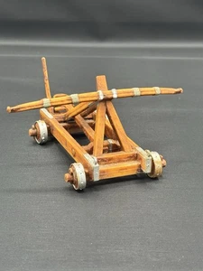 Juguete catapulta Trebuchet vintage Hausser Elastolin 70 mm #9890 - pintura - Imagen 1 de 10