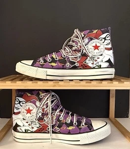 Converse Harley Quinn DC Comics Chuck Taylor High Tops Men SZ 7 Women SZ 9 NWOB - Picture 1 of 16