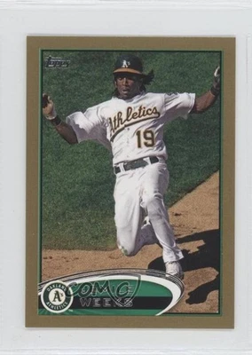 2012 Topps Mini Gold /61 Jemile Weeks #640 Rookie RC - Image 1 of 2