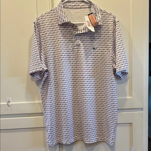 Neu mit Etikett Herren Vineyard Vines Performance Polo patriotisch Wal Kragen Sport/Golf. - Bild 1 von 6