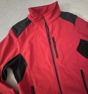 Black Diamond Jacket Men XL Red Black Softshell Fleece Lined Coat Ski Snowboard - Picture 1 of 10