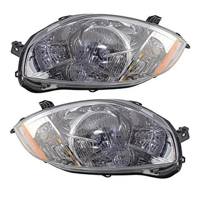 For 07-12 Eclipse From 01/2007 Front Halogen Headlight Headlamp w/Bulb PAIR SET Foto 1 de 4