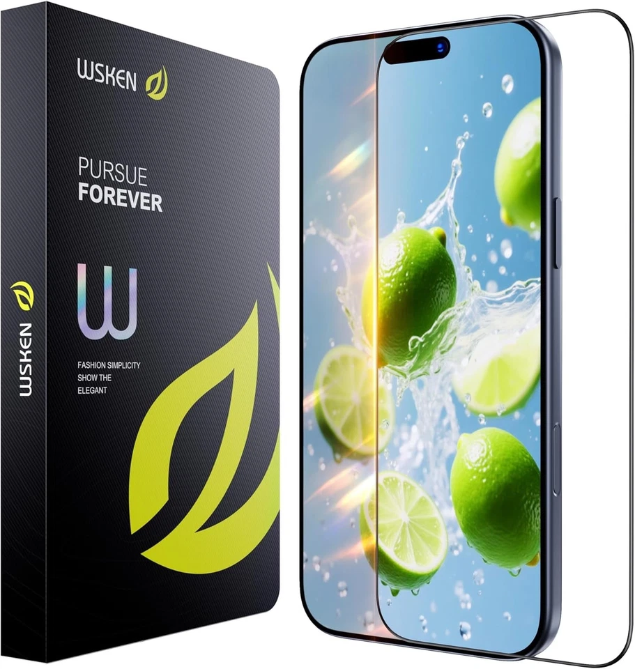 WSKEN Protector de Pantalla para iPhone 17 Pro Max Vidrio Templado Paquete de 2 Foto 1 de 1