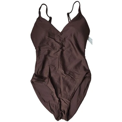 J. Crew Lana de una pieza en clásico esculpido espresso de tinta CI367 8 NUEVO CON ETIQUETAS Foto 1 de 4