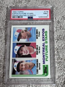 Tarjeta de béisbol PSA 9 1982 TOPPS MONTREAL EXPOSICIONES TERRY FRANCONA NOVATO - Imagen 1 de 1