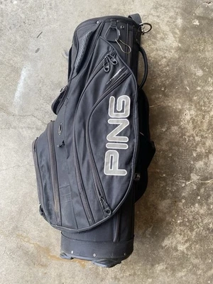 Ping Black Traverse Cart Golf Bag with 14 way Dividers (see Photos!!) - Image 1 of 4