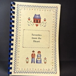 VTG Community Cookbook Favorites From The Heart Spiral Bound 1992 - Picture 1 of 5