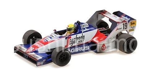 MINICHAMPS 540843339 TOLEMAN HART TG183B Ayrton Senna Brésilien Gp 1984 2nd Neuf