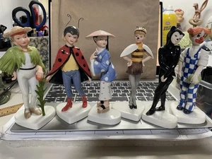 RAR Royal Copenhagen "Dressed Up Children" VOLLSTÄNDIGES 6er Set - Bild 1 von 13