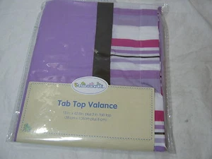 NEU Sumersault - Fenster Volant 15x42,5 ~ einfarbig/Streifen ~ lila, Hot Pink Neu in Verpackung - Bild 1 von 4