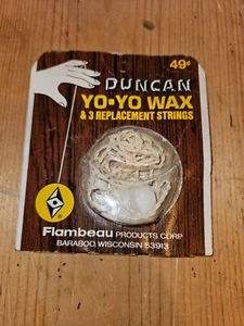 Vintage Duncan Yo Yo Wax & 3 Replacement Strings Nos - Picture 1 of 3