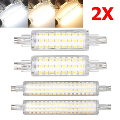 2X J78 J118 R7s LED Flood Light SMD2835 Chip Bulbs 78MM 118MM 360° Lamp 12W 16W - Image 1 of 4