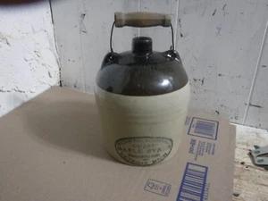 antique vintage Williams Quebec Detroit maple syrup bottle jug crock stoneware - Picture 1 of 4