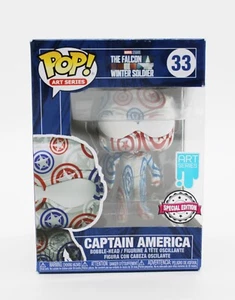 Funko Pop! Marvel: Captain America Art Series Exclusive #33 - Picture 1 of 6