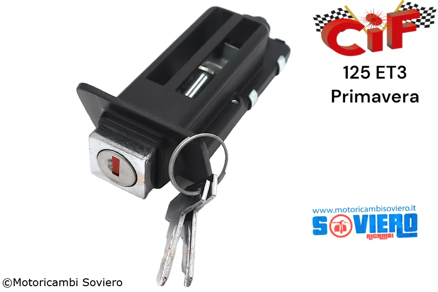 5659 - Serratura completa per Sella (lungo) -cif- Vespa Et3