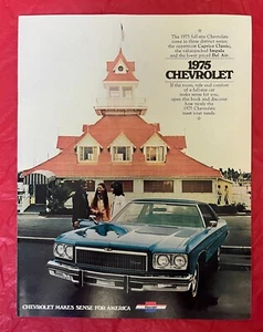 1975 Chevrolet "CAPRICE / IMPALA / BEL AIR" - Original Car Brochure / Catalog - Foto 1 di 7