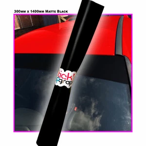 12” Matt Black Windscreen Sun Strip Touring Car Small Van Sunstrip 300x1400mm - Afbeelding 1 van 3