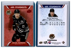 20/21 2020/21 cubierta superior AHL rojo paralelo #229 Michael Sgarbossa - Hershey Bears - Imagen 1 de 1