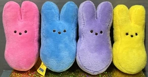 RARE Peeps Candy Just Born Kmart 4 Pack Exclusive Bunny Easter Collectible Plush - Picture 1 of 7