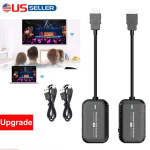 Wireless HDMI Extender Video Transmitter Receiver Screen Mirroring PC To TV 30m - Picture 1 of 13