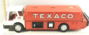 Vintage Texaco Gasoline Tanker Truck Pressed Steel Magic Triangle Toys Made USA - Picture 1 of 7