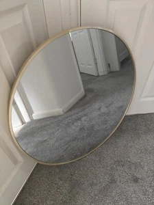 Gold / brass round mirror 70cm diameter - Picture 1 of 3