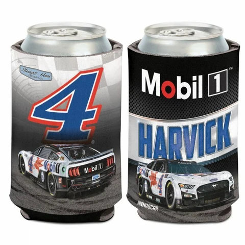 Kevin Harvick #4 2022 Mobil 1 Can Cooler Koozie Free Ship Cover