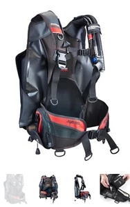 Chaleco de Buceo Sherwood Ventura Compensador de Flotabilidad Medio Negro Rojo Pesado - Imagen 1 de 23