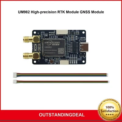 UM982 RTK Module with cables for GPS GLONASS GALILEO Beidou and QZSS ot25 - Image 1 of 4