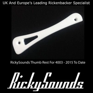 Reposapulgares para Rickenbacker 4003, 4003s5 2015 hasta la fecha blanco - Imagen 1 de 1