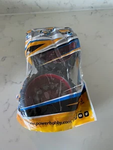 Powerhobby Raptor Belted Monster Truck Tires / Wheels w/ 17mm RED Hex (2) OPEN - Picture 1 of 4