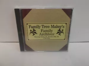 CD Family Tree Maker’s Family Archives Marriage Index: IL IN KY OH TN 1720-1926 - Picture 1 of 2