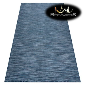 Amazing SISAL RUG "PATIO" blue navy, beige melange flat woven easy to clean - Picture 1 of 6