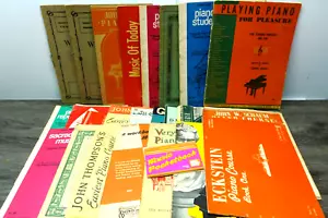 Menge 27 Vintage Klavierbücher Unterricht plus Musik Taschenbuch Liederbücher - Bild 1 von 10