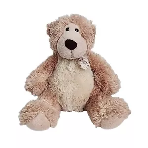 Oso de peluche Aurora juguete de peluche 2016 Luv to Cuddle etiqueta de tela 9" marrón - Imagen 1 de 12