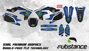 Graphics kit YAMAHA YZ250F YZ450F 2018 2019 2020 2021 2022 2023 DECALS STICKERS - Picture 1 of 1