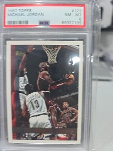 1997 Topps #123 Michael Jordan PSA 8 NM-MT Bulls MVP HOF FRESH SLAB - Bild 1 von 3