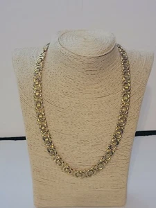 Vintage Signed Avon Panel Link Collar Necklace Gold Tone Beautiful EUC HTF - Picture 1 of 9