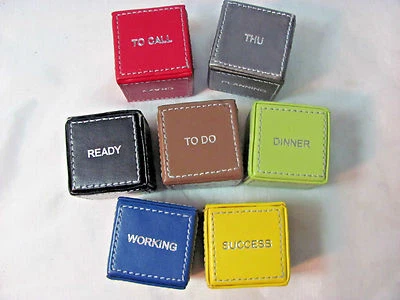 Word Blocks-Days of the Week, Nouns Verbs Adjectives-Short Memos, Messages, etc. - Image 1 of 4