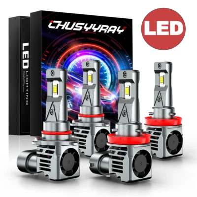 Kit combinado de 4x bombillas de haz alto bajo para Kenworth T680 T880 2013-2019 Foto 1 de 4