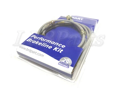 Land Rover Discovery 2 TD5/V8 +150mm Stainless Braided Brake Hose Kit DA2414150S - Image 1 of 4