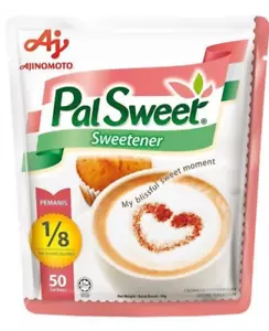 PAL SWEET SWEETENER 50 SACHETS (50GX1) FREE SHIPPING WORLD WIDE - Picture 1 of 2
