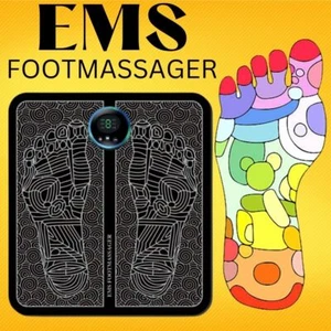 EMS Electric Foot Massager Leg Muscle Pain Relax Machine Foot Therapy Massage - Picture 1 of 10