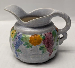 Vintage CARLTON WARE Creamer Rock Garden Pattern Blue/Grey 3.5" EUC - Picture 1 of 7