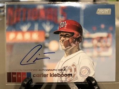 2020 Stadium Club Carter Kieboom Auto - Image 1 of 2