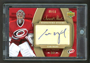 2006-07 Sweet Shot Signature Sticks #STCW  Cam Ward 9/15        *11265