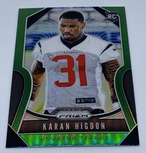 2019 Panini Prizm Football #333 KARAN HIGDON Rookie Green Prizm Refractor - Picture 1 of 2